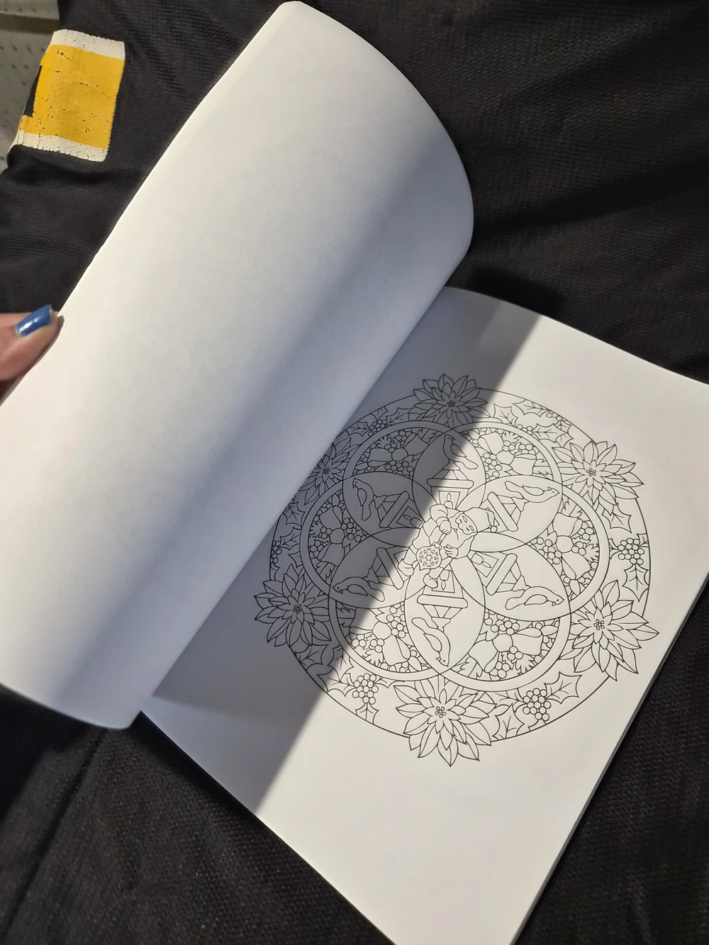 Christmas Mandalas Coloring Book - White/Teal Cover